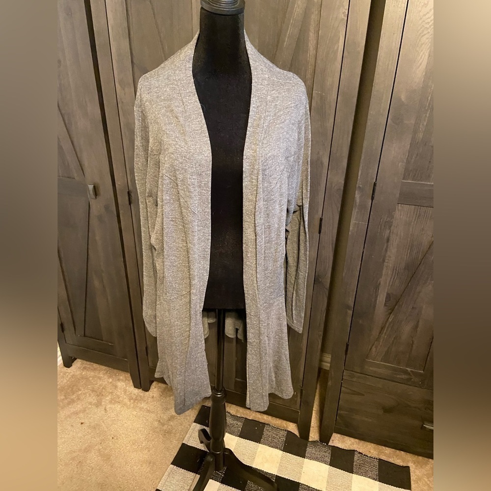 Dress Barn Grey Open Cardigan Size 3X